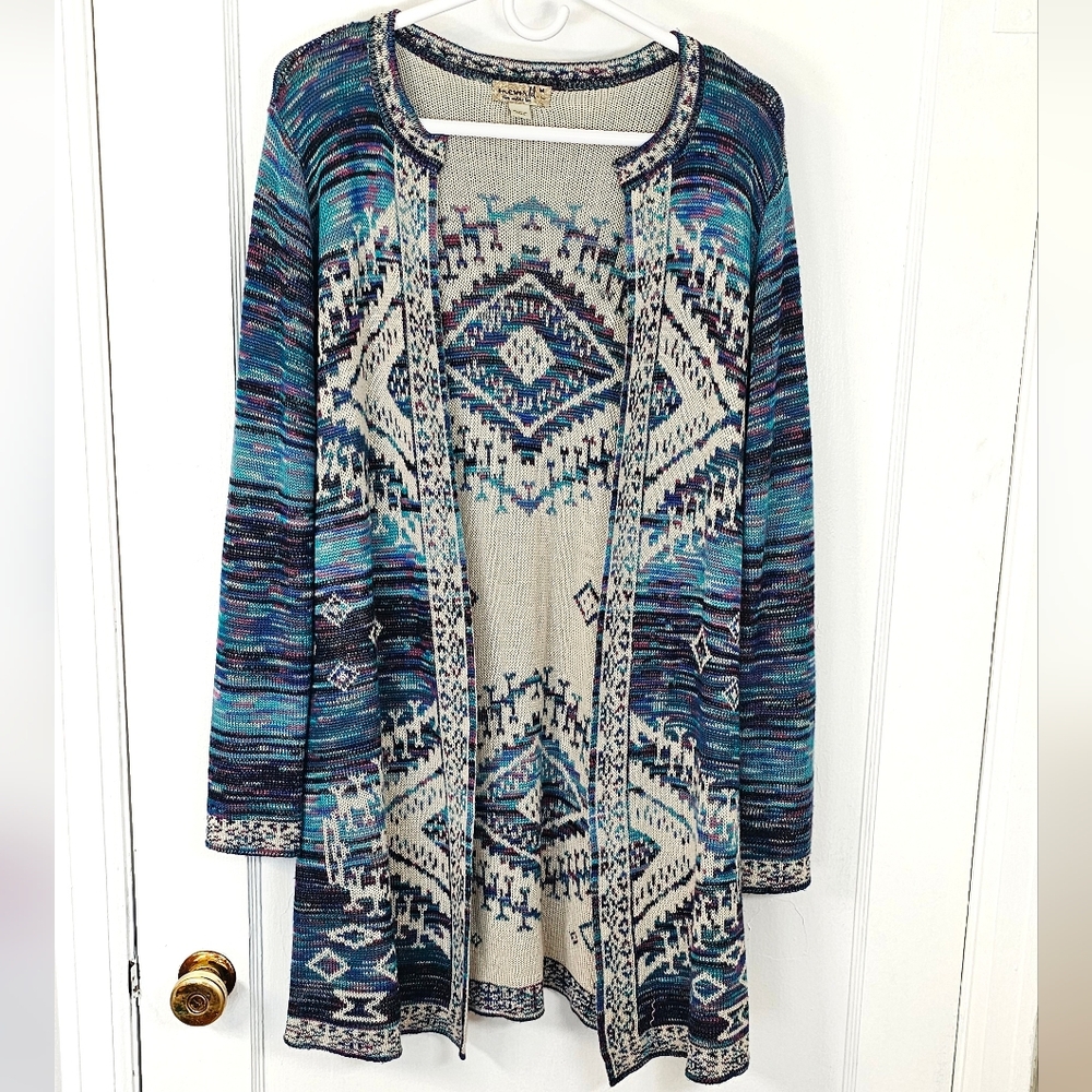 Aztec Pattern Cardigan - image 1